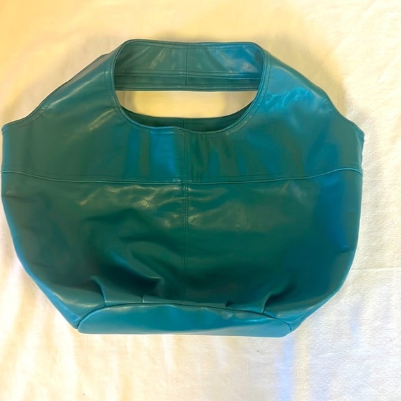 Handbags - Faux Leather Bag Teal in color
